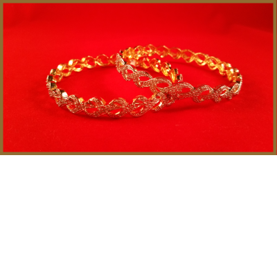 Tangled American Diamond Bangles