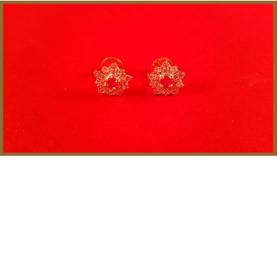 American Diamond Slim Earring with Pearl