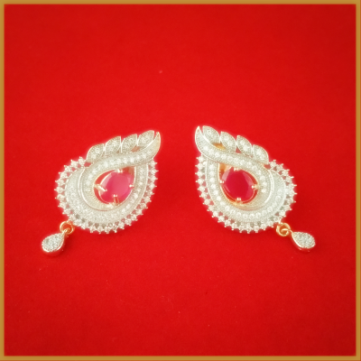 American Diamond Eye shaped earrings