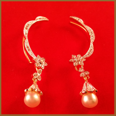 American Diamond Clip Style Earrings