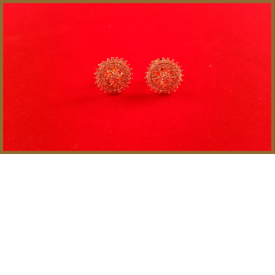 American Diamond Round Shaped Earrings