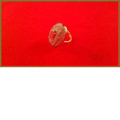 American Diamond Oval Shaped Cocktail Ring