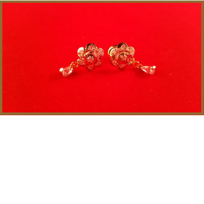 American Diamond Windmill Shaped Earrings