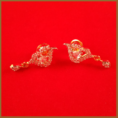 Handcrafted American Diamond Small Earrings