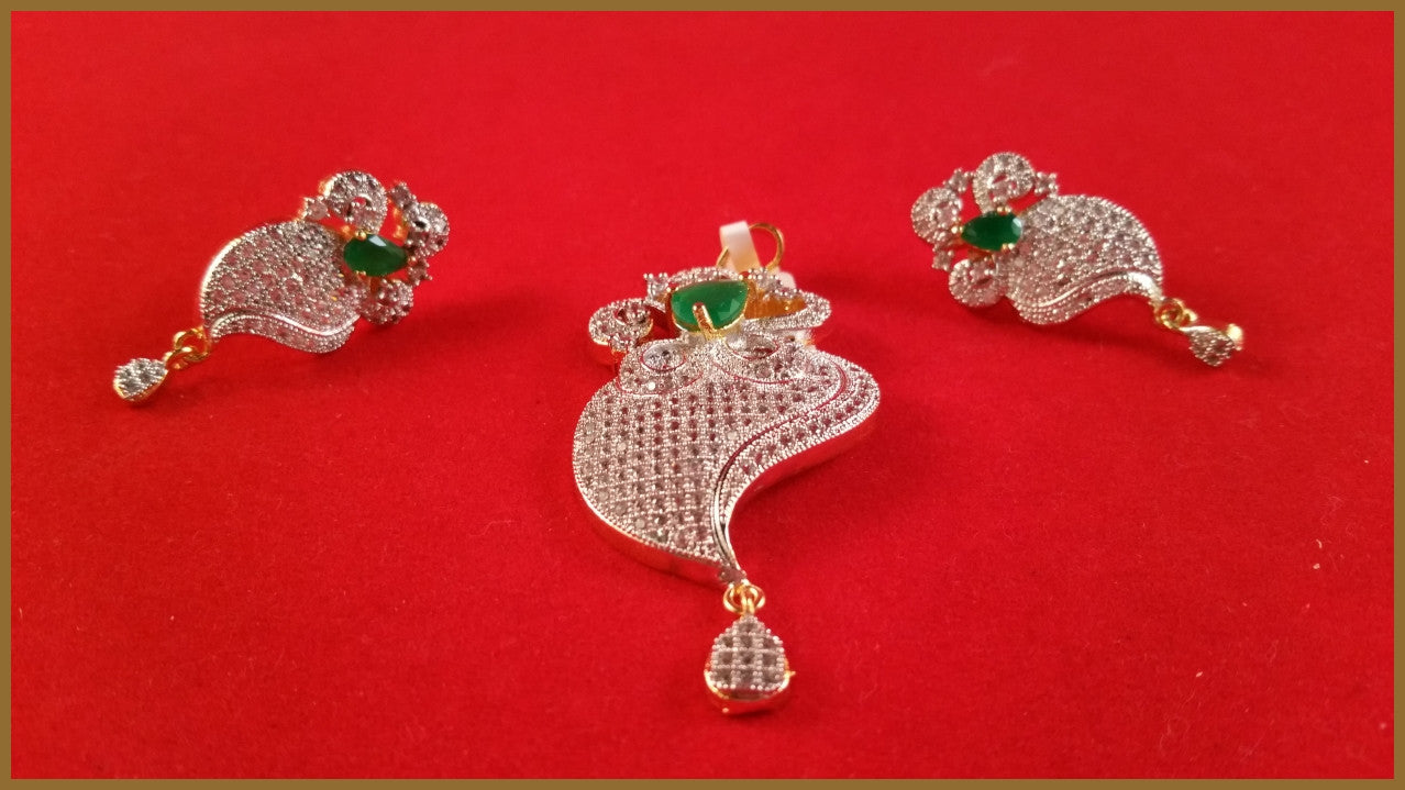 Latest American Diamond and Kundan Earrings